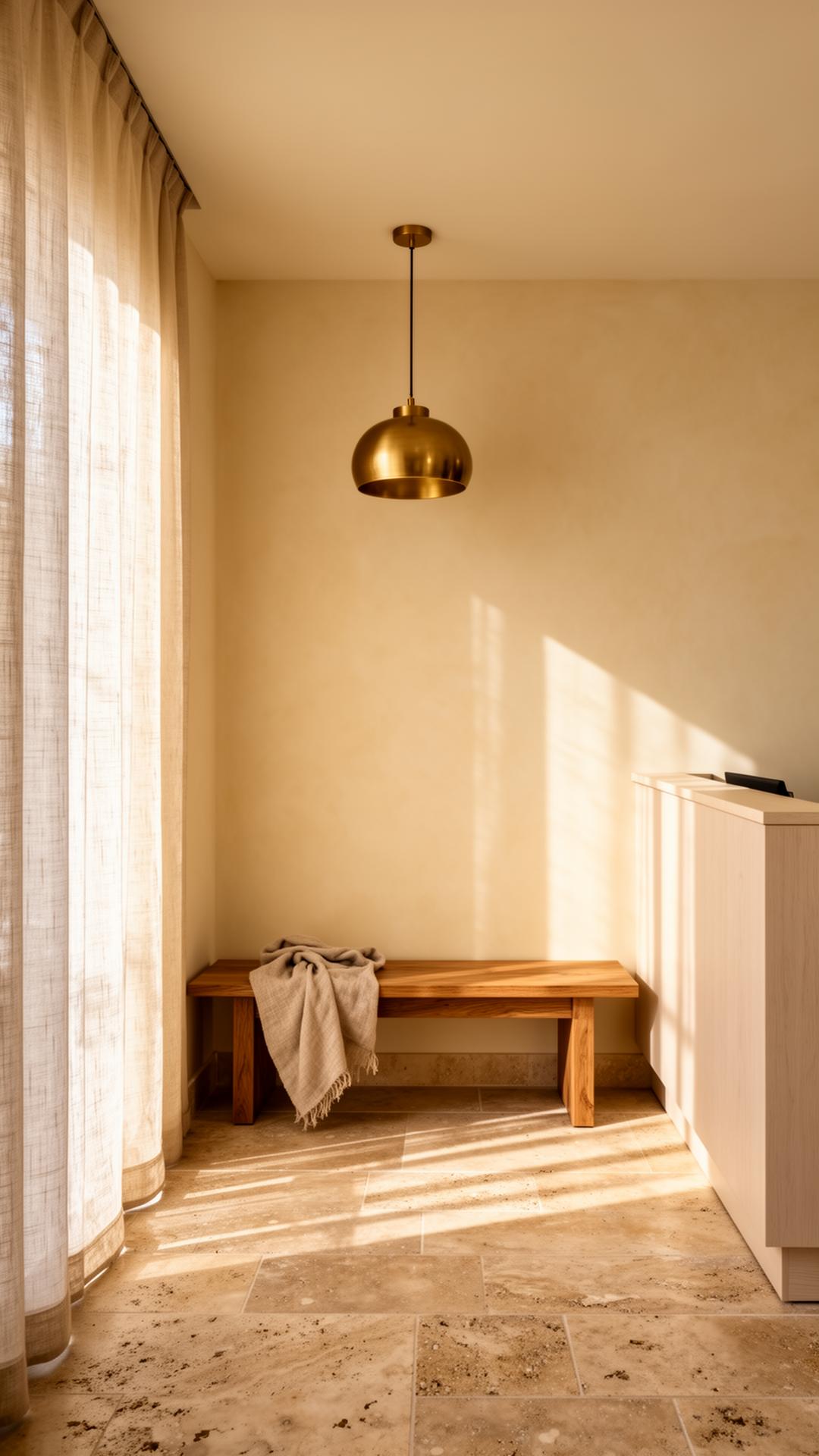 The clinic reception area, with a low counter and seating in warm daylight.